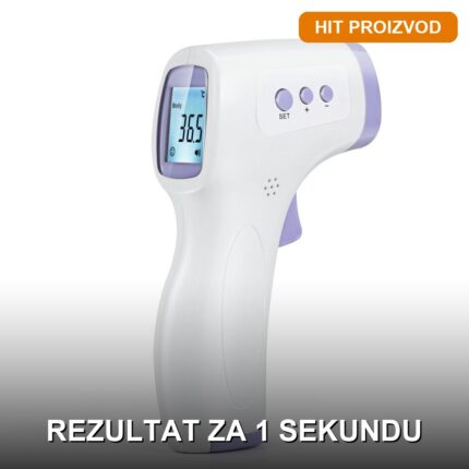 Beskontaktni infracrveni toplomer — digitalni termometar za celo telo i površine