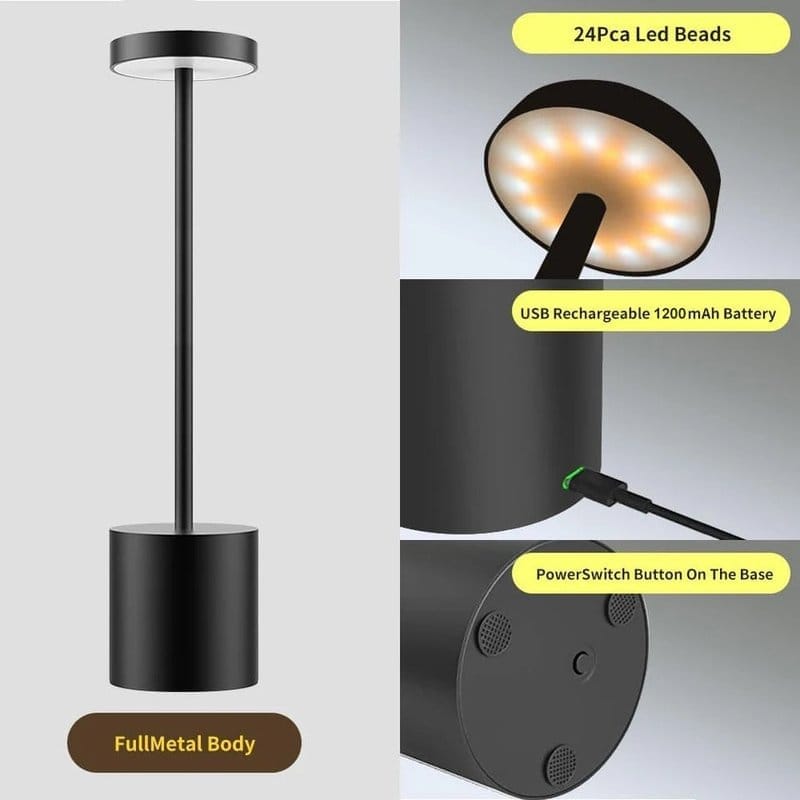 bežična LED stona lampa bežična LED stona lampa — prednja strana