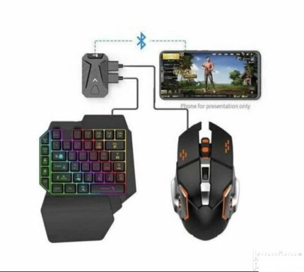 Bežični Set 4u1 – Tastatura, Miš i Bluetooth Prijemnik za Mobilni Telefon