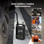 Bežični Kompresor za Auto Gume – Prenosiva Pumpa 150 PSI - slika 5