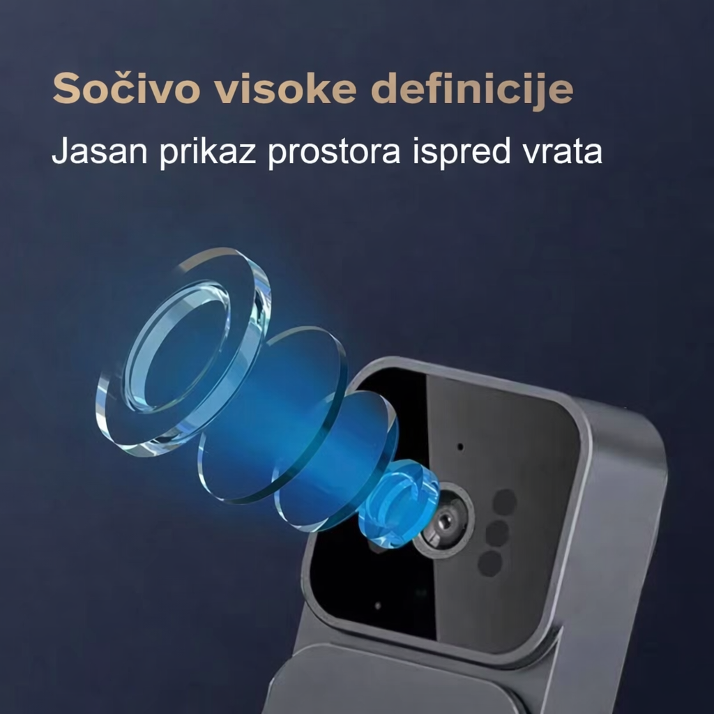 Bežični video interfon bez Wi-Fi veze (1080P, noćni vid) bežički video interfon bez — prednja strana