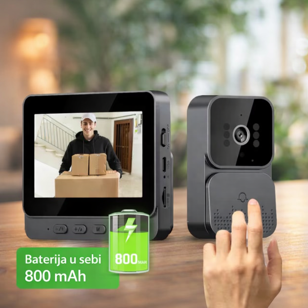 Bežični video interfon bez Wi-Fi veze (1080P, noćni vid) bežički video interfon bez — detalji