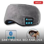 Bluetooth maska za spavanje sa ugrađenim slušalicama — bežična i udobna - u upotrebi