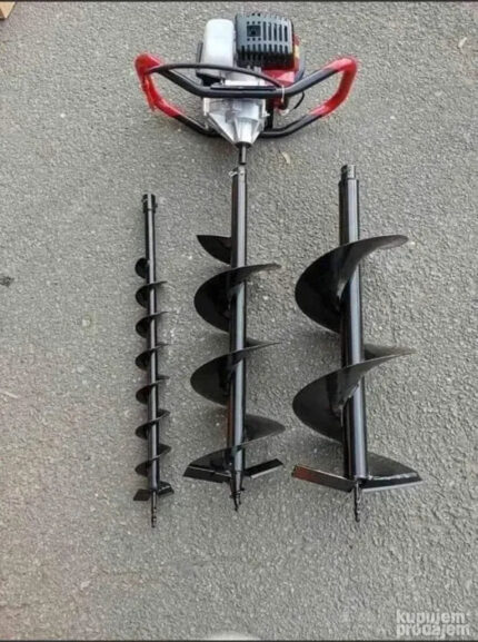 Bušač Rupa za Zemlju sa 3 Burgije — Dvotaktni Motor 52cc / 4,8kW