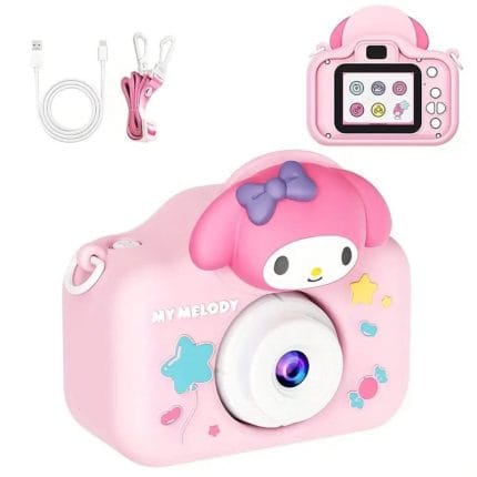 Dečiji digitalni fotoaparat Melody – roze kamera puna čarolije