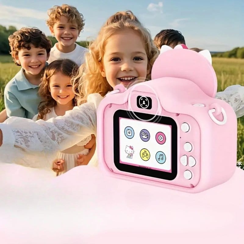 Dečiji digitalni fotoaparat Melody – roze kamera puna čarolije dečiji fotoaparat - u upotrebi