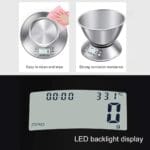 Digitalna Kuhinjska Vaga INOX do 5 kg – Precizno Merenje za Svaki Recept - slika 3