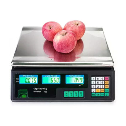 Digitalna Trgovačka Vaga 40kg – LCD Displej, Baterija i Struja