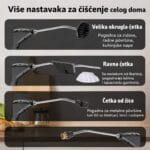 Digitalni paročistač sa 6 brzina i 8 četki — 1500W, para do 105°C - slika 2
