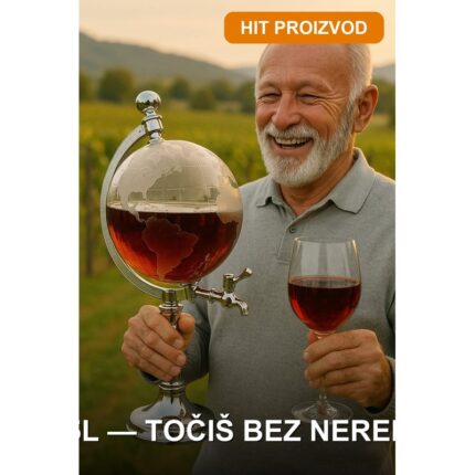Dispanzer za piće u obliku globusa sa slavinom — 3.5L