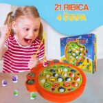 Društvena igra Pecanje XL — Porodična igra sa 21 ribicom i 4 pecaljke - slika 3