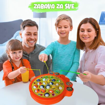 Društvena igra Pecanje XL — Porodična igra sa 21 ribicom i 4 pecaljke - slika 2