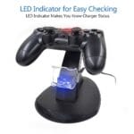 Dualni punjač za PS4 džojstik sa LED indikatorima i držačem za kontrolere - slika 5