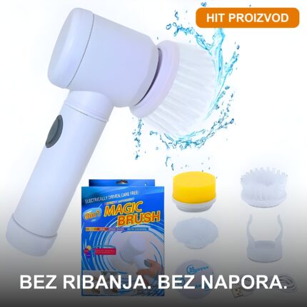 Električna rotatorna četka za čišćenje 5u1 - vodootporna, USB punjenje