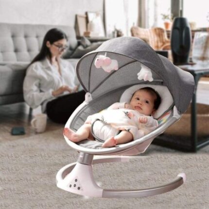 BabySwing Jaje – Električna Njihalica za Bebe sa Bluetooth Vezom - slika 2