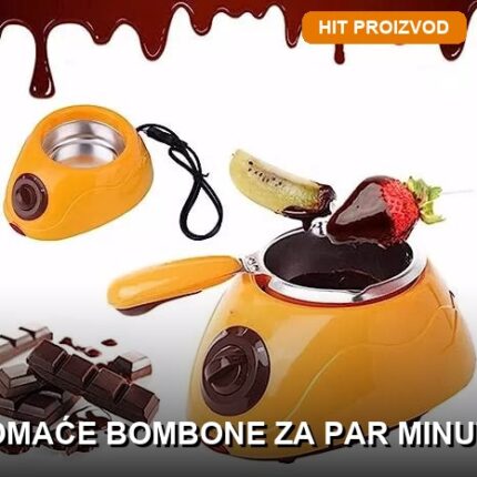 Električni aparat za čokoladne bombone — topljenje čokolade i izrada pralinki kod kuće