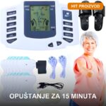 Električni Masažer sa 8 Programa za Noge, Leđa, Vrat i Ruke + Papuče i Elektrode - u upotrebi