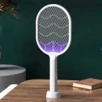 Električni reket protiv komaraca sa UV lampom 3000V — 2u1 reket i automatska lampa - slika 5