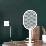 Električni reket protiv komaraca sa UV lampom 3000V — 2u1 reket i automatska lampa - slika 3