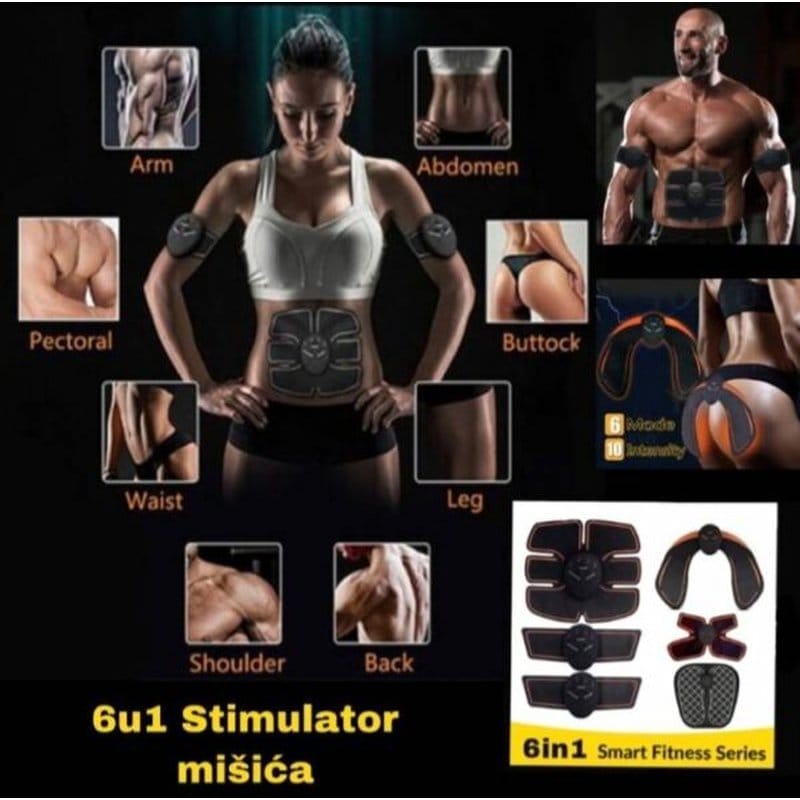 EMS stimulator mišića — prednja strana