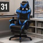 Ergonomska Gejmerska Stolica sa Naslonom za Noge — Za Dugo Sedenje i Gaming - slika 6