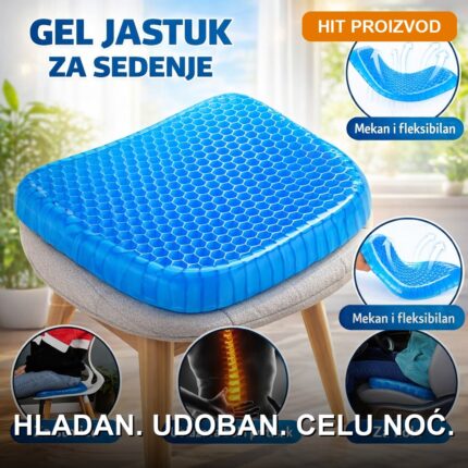 Ergonomski gel jastuk za spavanje – ostaje hladan tokom cele noći