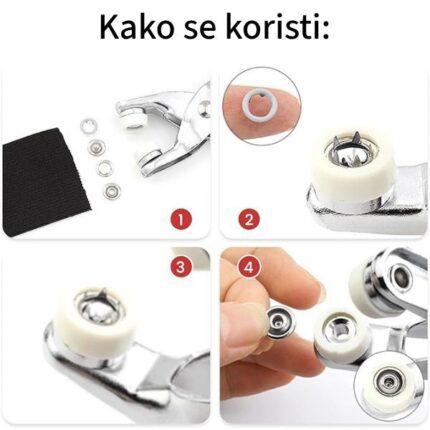 Fixino Profesionalni Set za Dugmad – Popravka Odeće bez Šivenja - slika 2