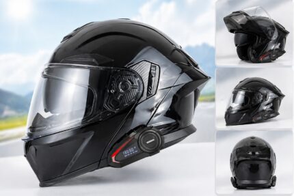 Flip Up Kaciga sa Bluetooth Interkomom – Modularna Moto Kaciga sa Handsfree - slika 2