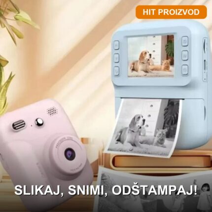 Fotoaparat za decu sa štampačem slika A26 — 2u1 kamera i termalni printer