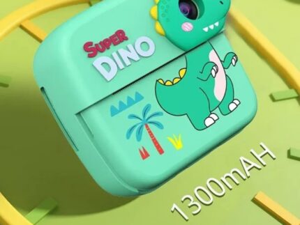 Fotoaparat za decu sa štampačem - Dinosaurus dizajn, 50MP, HD snimanje - slika 2