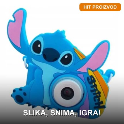 Fotoaparat za decu Stitch — Digitalna kamera sa selfie kamerom, igricama i filterima