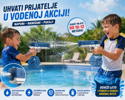 glock na vodu — prednja strana