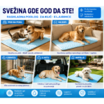 hladna prostirka za pse — u upotrebi