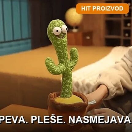 Kaktus koji pleše i peva — Interaktivna muzička igračka na baterije