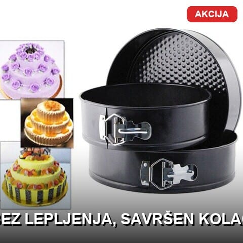 3u1 kalupi za torte i kolace sa teflonskim premazom