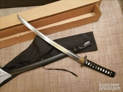 Katana Hladni Čelik 78 cm – Prava Oštrica sa Futrolom - slika 2