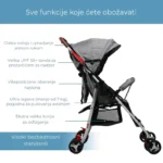 Kolica za Bebe 2u1 – Lagana, Moderna i Praktična za Svaki Dan - slika 6
