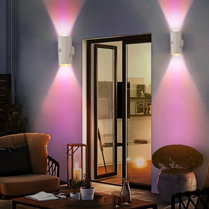 Pametna Zidna LED Lampa sa Senzorom Pokreta i RGB Osvetljenjem – Set 2 Komada - slika 2