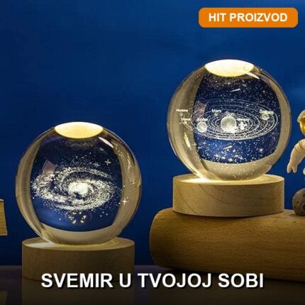 LED Sfera Lumaball — Kristalna Kugla sa Projekcijom Svemira