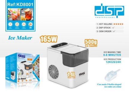 Ledomat za Kućnu Upotrebu – 12 kg Leda na Dan, 9 Kockica za 6 Minuta