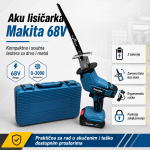 Lisičarka Aku Testera + 2 baterije + noževi