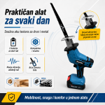 lisičarka aku testera + — detalji