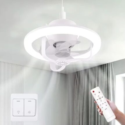 LumiFan LED Luster sa Ventilatorom E27 – Osvetljenje i Ventilacija u Jednom