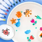 Magični Flomasteri za Vodu – Set od 12 Boja za Kreativnu Igru - u upotrebi