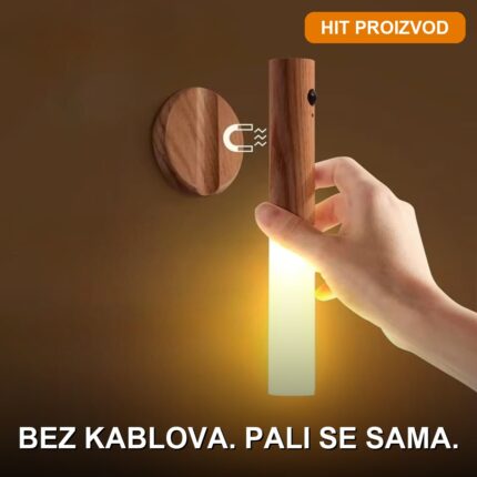 Magnetna punjiva LED lampa sa senzorom pokreta – USB punjenje, 3000K topla svetlost