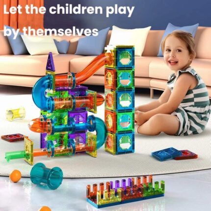Magnetne Kocke 3D – Set od 73 Dela za Kreativnu Igru i Učenje