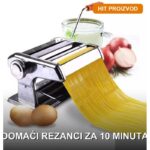 Mašina za testeninu i rezance — ručna pasta mašina za domaće rezance - u upotrebi