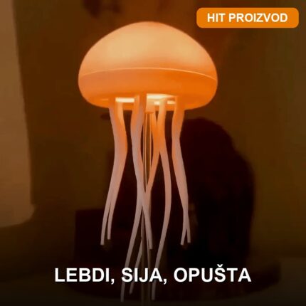 Meduza Lampa sa LED Ambijentalnim Osvetljenjem i Efektom Plutanja