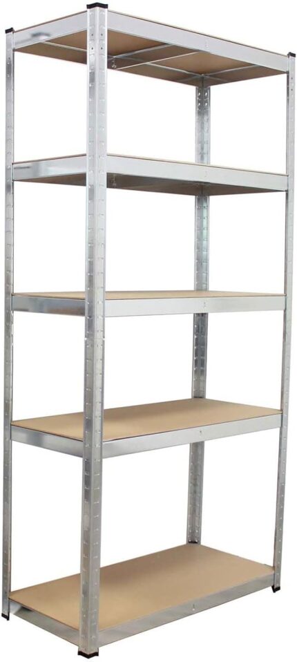Metalna Montažna Polica 180×90×45 cm – 5 Nivoa, Nosivost 265 kg