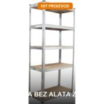 Metalna montažna polica 180x90x45cm — čelična regalna polica za skladište i garažu